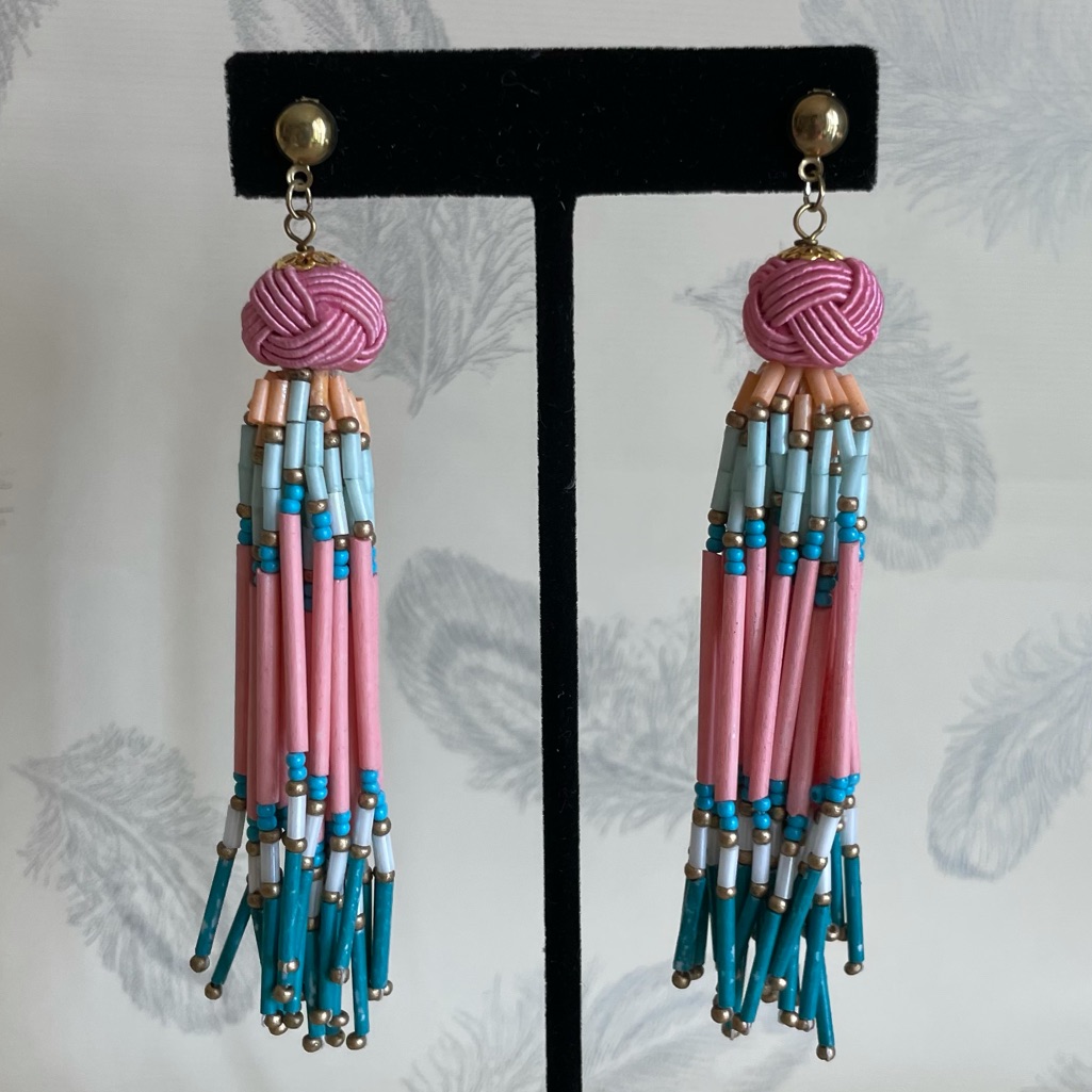 Lovers Knot Beaded Earrings
